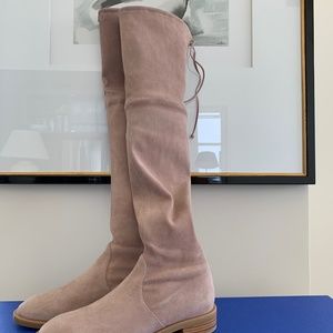 Stuart Weizmann Suede over the knee boots